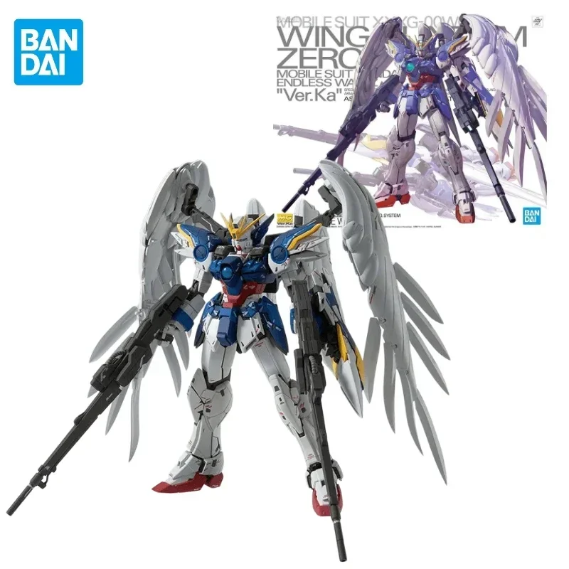 

In Stock Bandai Original Gundam Wing Zero EW Ver.Ka MG 1/100 Assembly Anime Action Figure Model Toys Collection Ornaments Gifts