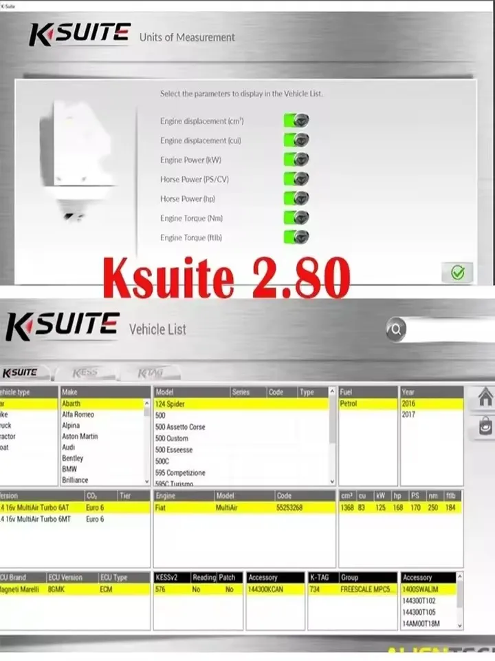 

Новейшее программное обеспечение для ремонта автомобилей Ksuite 2.80 для K-ess V5.017 ECU Master K-tag 2.25 ECU Tool Online Ksuite SW 2.80 2.53 2.47 Программное обеспечение