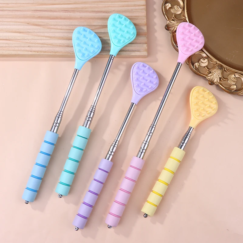 

Extendable Cactus Back Scratcher With 2 Size Spikes Retractable One-Hand Itch Stick For Men & Women Portable Point Massage Stick