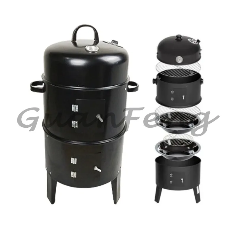 Multi‑Function Smokeless Charcoal BBQ Grill Portable Outdoor Camping Barbecue Cooking Grill