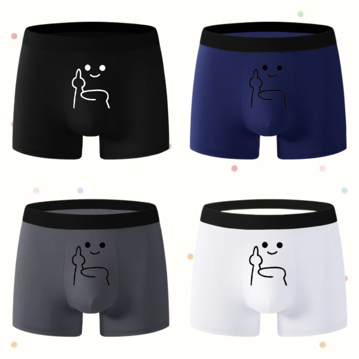 

2/4 PCS new close-fitting boxer shorts are a musthave for men black underwear for the summer of 2025 is comfortable High quality