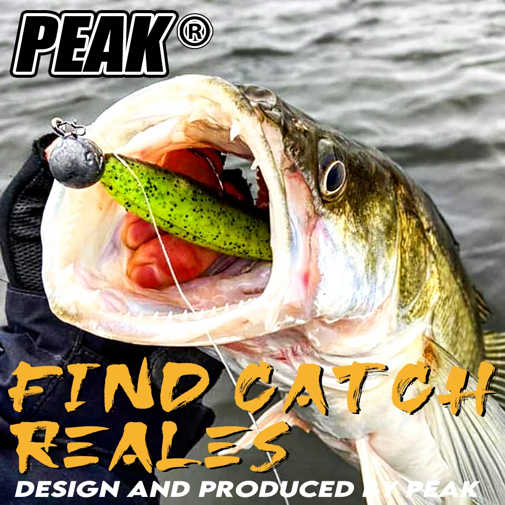 PEAK  Easy shinner Fishing Lures 50mm 70mm 90mm Wobblers Carp Fishing Soft Lures Silicone Artificial Double Color Baits