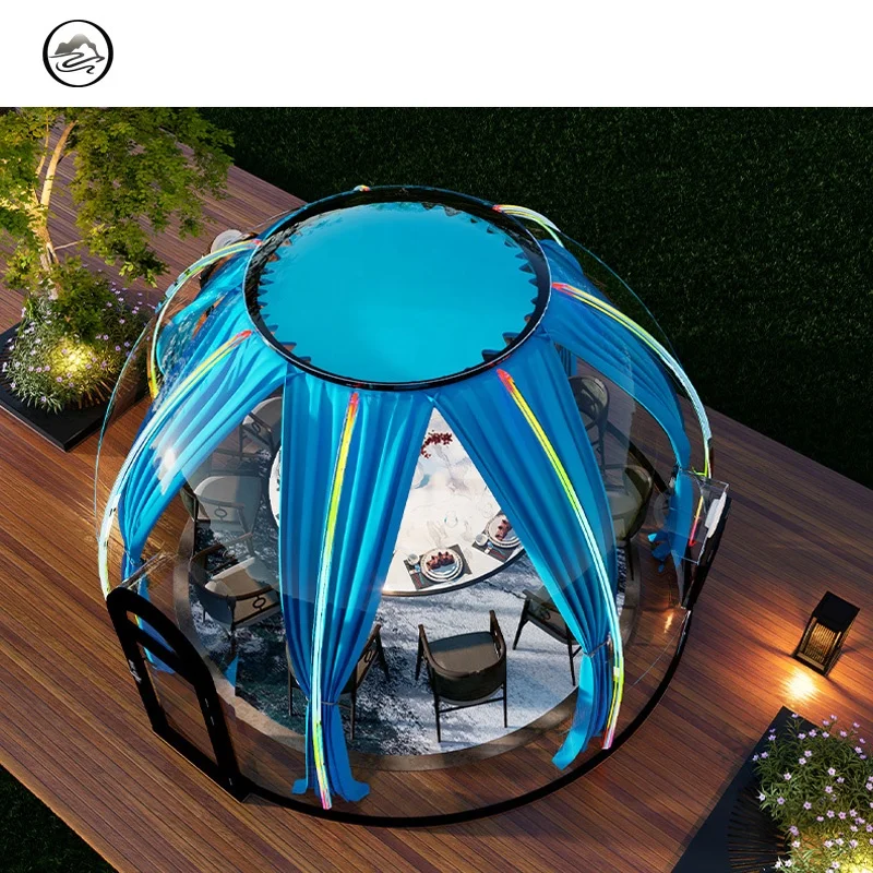 

Polycarbonate Dome House Outdoor Luxury Geodesic Tents Transparent Prefabricated Igloo Sunroom Insulation Dome House