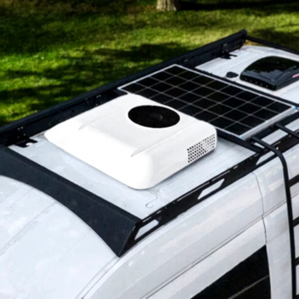 

Best Selling Low Noise Electric AC Unit Fast Cooling Electric Parking Air Conditioner For Trailer RV Small Truck 12V 24V Car AC