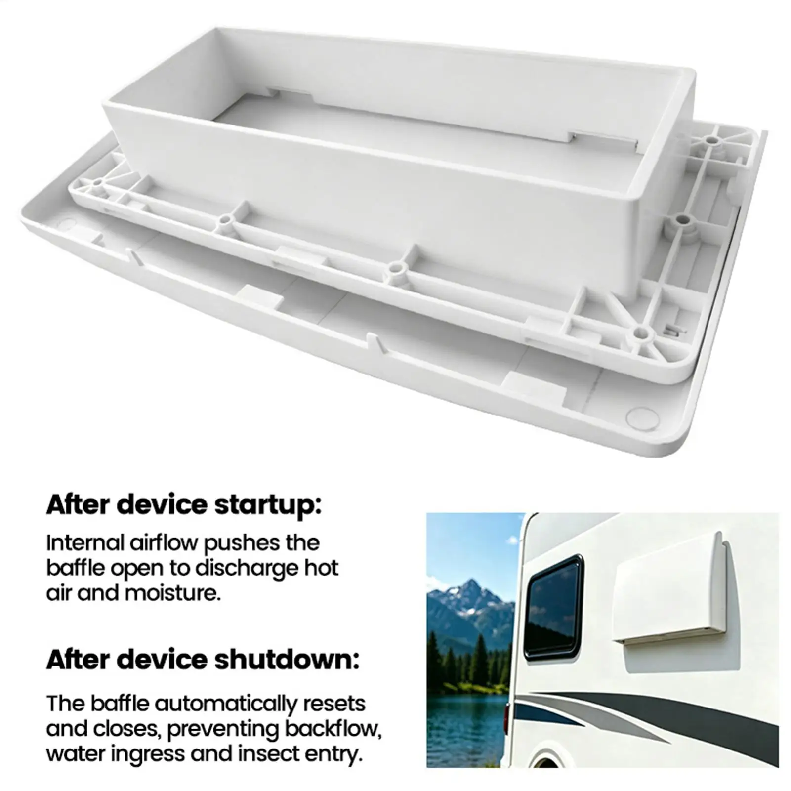 RV Stove Exhaust Vent Cover Caravan Ventilation Accessories RV Sidewall Vent Protector For Drivers Travelers Repairers Restorers
