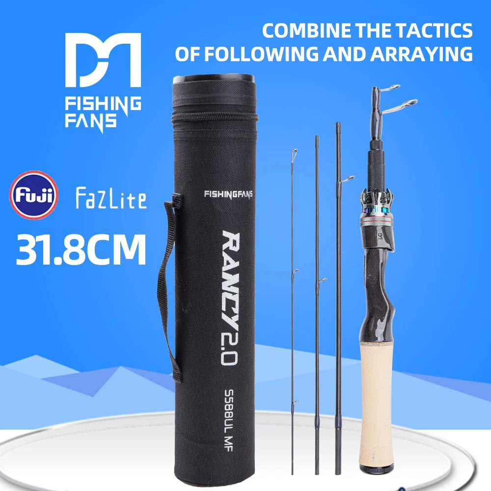 

Удочка телескопическая FISHINGFANS RANCY 2.0 1-7G UL ULTRALIGHT POWER с кольцами FUJI FAZLTE AA и тубусом из ПВХ для путешествий