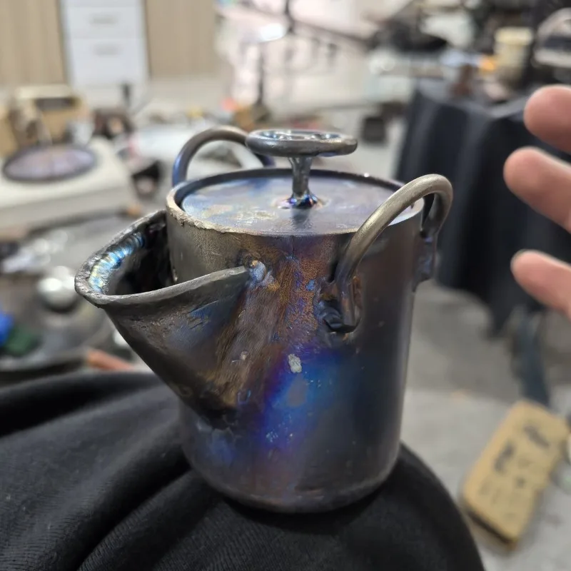 طقم شاي للسفر بزجاجة الكنز، إبريق شاي محمول للتخمير، فنجان شاي للسفر، طقم شاي خارجي، إبريق شاي صغير