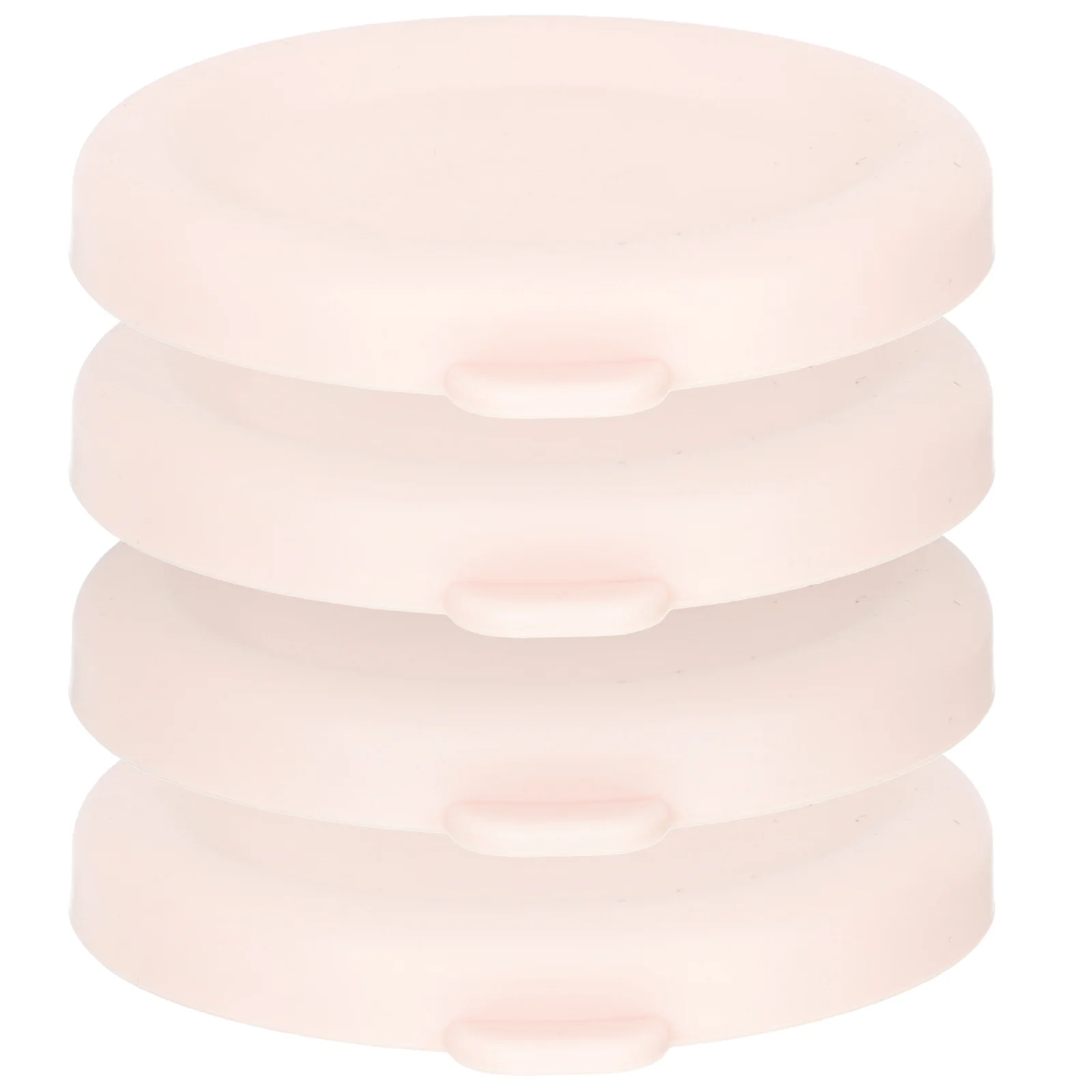 

4pcs Stainless Steel Sauce Cups Lids Silicone Dipping Bowl Covers For Kitchen Condiment Storage Seasoning Dish Lids