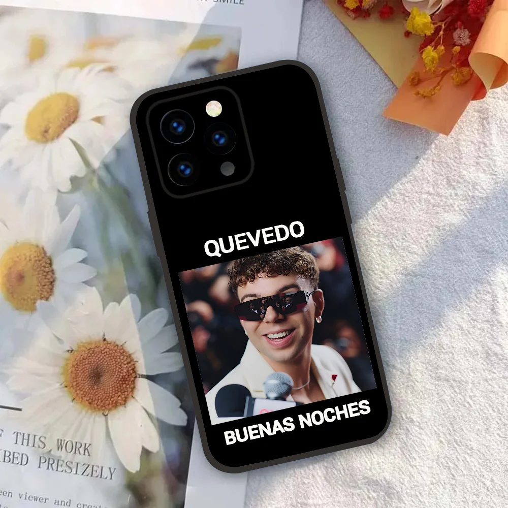 1PC Singer Quevedo Phone Case Silicone Soft For iPhone 16 15 14 13 12 11 X XR Plus Pro Max Plus