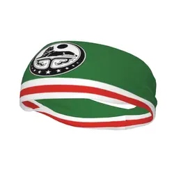 Custom Chechen Coat Of Arms Training Sweatband Men Women Non Slip Quick Drying Chechnya Headband Running