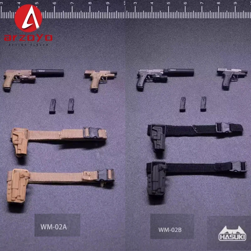 متوفر في المخزون HASUKI WM-02 1/12 مقياس قابل للجمع P226 مسدس شبه أوتوماتيكي مسدس بلاستيكي طقم ملحقات سلاح مناسب لشخصية الحركة 6 بوصة