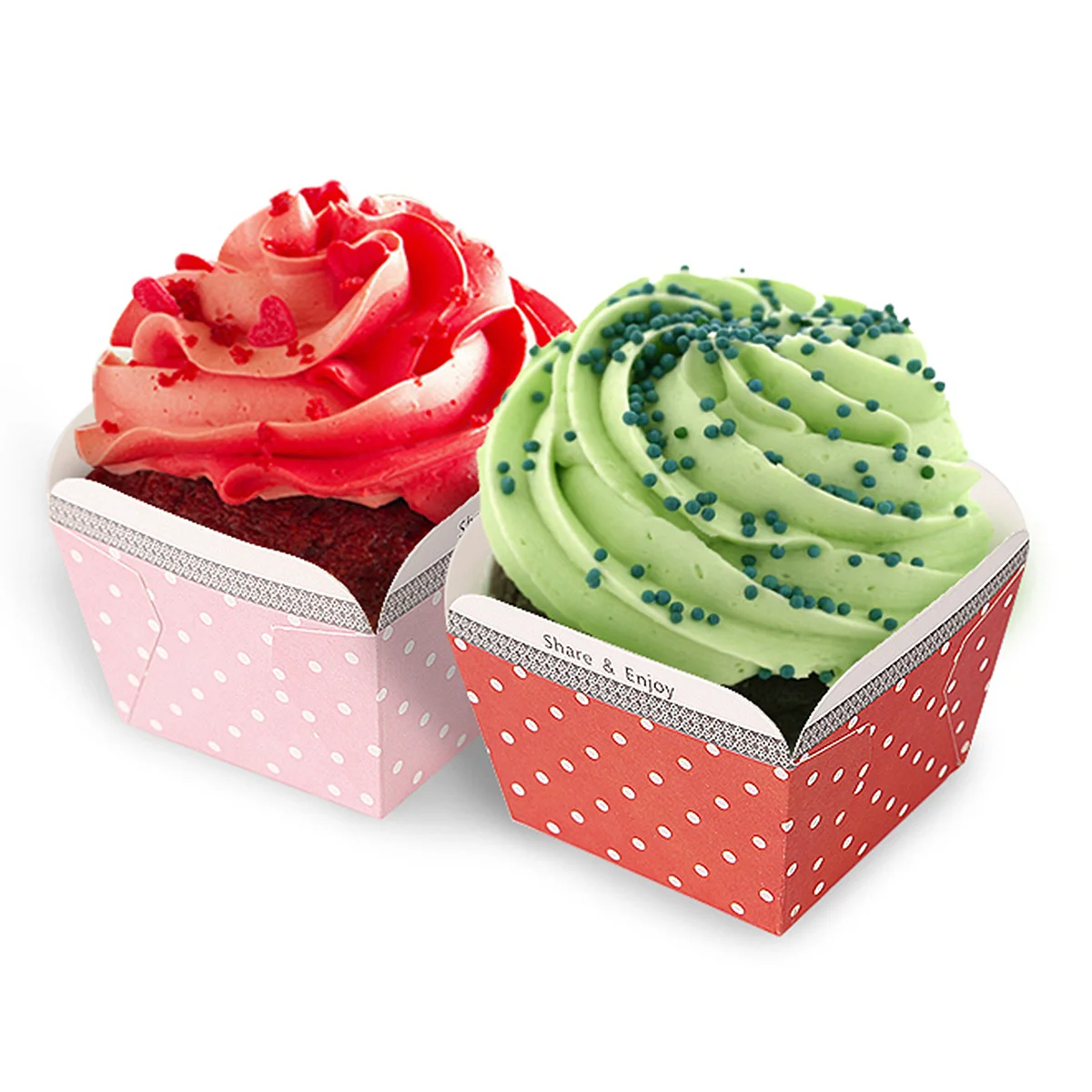 

100pcs Heat-Resistant Cake Paper Cups Square Disposable Dessert Bowls Cupcake Wrapper Mini Cake Box For Baking Party Supplies