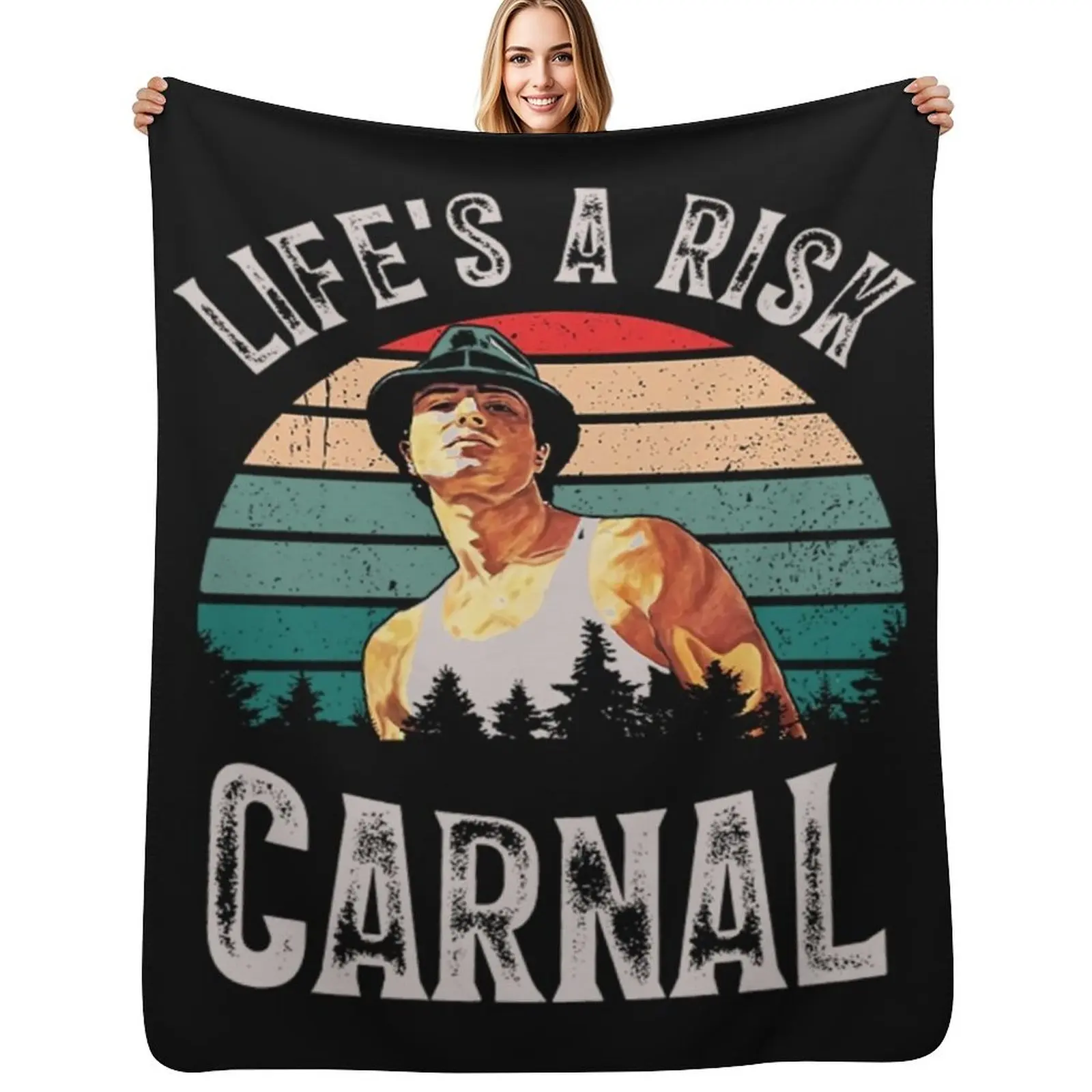 

Funny Blood In Blood Out T-ShirtLife's a risk Carnal Throw Blanket sofa bed Nap Bed Sofa Throw Blankets