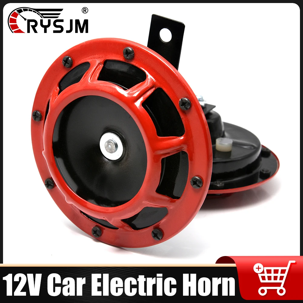 

Super Loud Car Horn Electricity Horn 1 Pair Car Motorcycle Modification 12V 115DB Grille Horn High Tone 430 hz Low Tone320 hz
