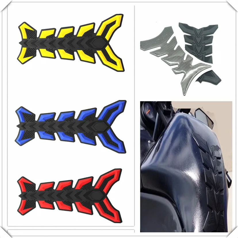 Motorcycle fish Pad Oil Fuel Tank Cover Sticker Decal for YAMAHA XP500 XP530 FZ600 SRX600 XJ600 FZ400 R FZX700 FAZER