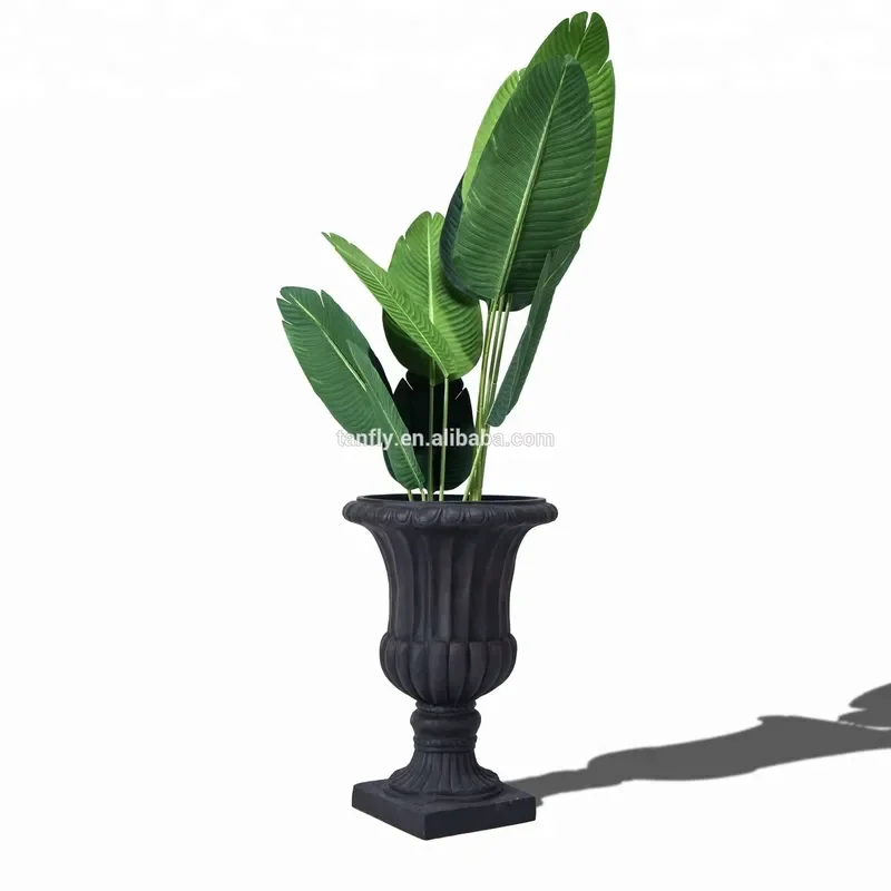 for Tall Roman Style Giant Fiberglass Various Flower Pot Planter Outdoor Furniture