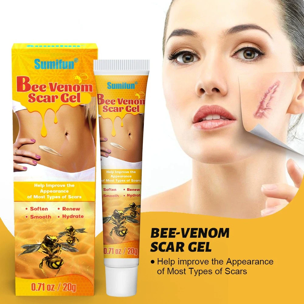 

Гель для ухода за кожей Bee-Venomscar, крем для ухода за шрамами пчелиного яда, хирургический крем для ухода за шрамами от ожогов, шрамов, гиперплазия, крем для ухода за шрамами K10246