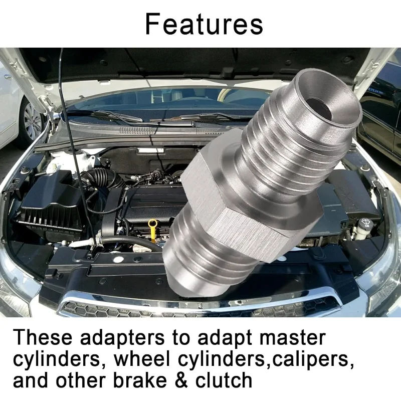 Stainless Steel Brake Adapter Male 3AN Male to 3AN 3/8-24 Male Inverted Flare Stainless Steel Brake Adapter Fitting
