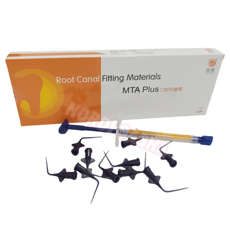 วัสดุอุดรากฟัน GUANY Dental MTA Plus ขนาด 1 กรัม/หลอดฉีดยา สำหรับอุดรากฟัน ยาฆ่าเชื้อในช่องปาก ซ่อมแซมช่องปาก