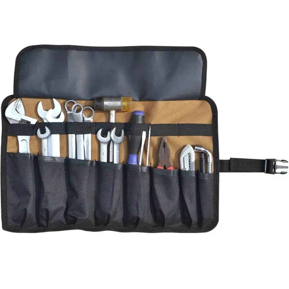 Oxford Cloth Roll Portable Pouch Bag Wrench Tool Foldable Spanner Hammer Camping Pocket Tool Storage Bag Toolkit