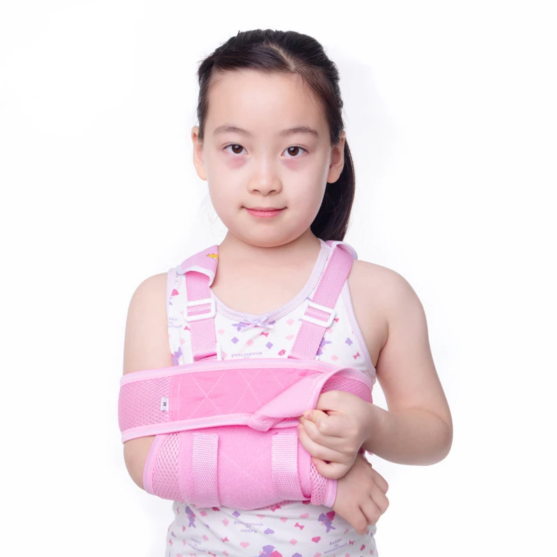 Children Forearm Fixed Sling Breathable Mesh Arm Shoulder Fracture Recovery Strap Adjustable Wrist Joint Sprain Protection Band