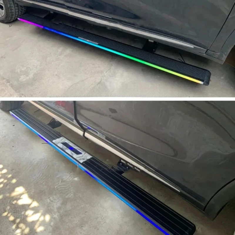 High Quality Automatic Retractable Electric Running Boards Anti-Slip Auto Exterior Welcome Side Step Pedals Universal SUV Mod Pa