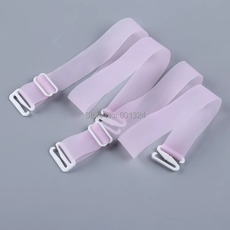 Carefree Fish 1.5cm wide silicone Women Invisible bra Straps Lady Bra Non-slip Shoulder Straps Transparent Underwear bra strap