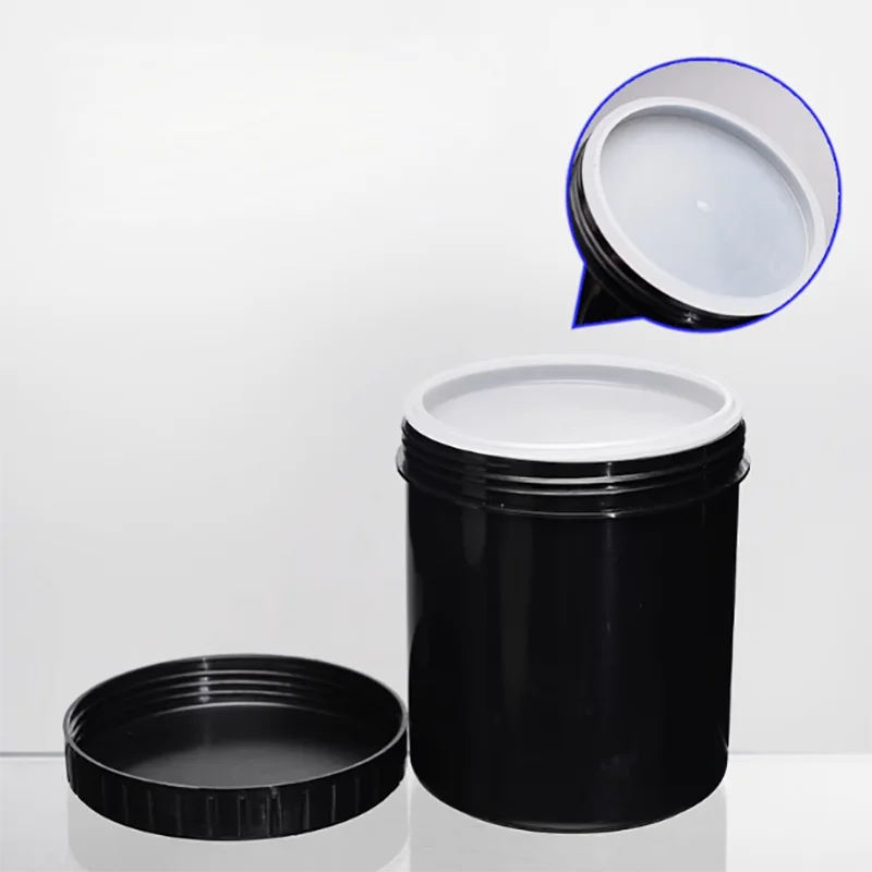 

Plastic wide mouth straight bottle paint ink tank HDPE plastic bottle black 150/250/300/500/1000ml