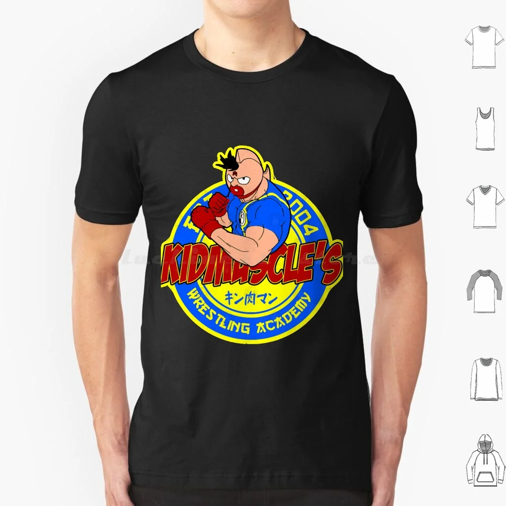 Wrestling Academy T Shirt Big Size 100% Cotton Kinnikuman Anime Carloj1956 Cartoon Geek Japanese Manga Nerd Parody