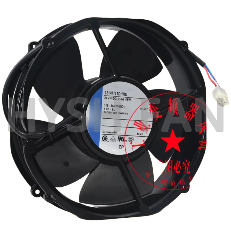 Brand-new 2214F/2TDHHO 24V 48W Industrial Frequency Converter Cooling Fan