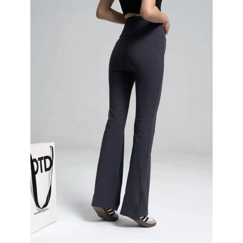 2025 Women Yoga Pants Boot Cut High Waist Spring Summer Slim Fit Pant Female Tracksuit Lady Sexy Straight Chic Gym Trousers P01