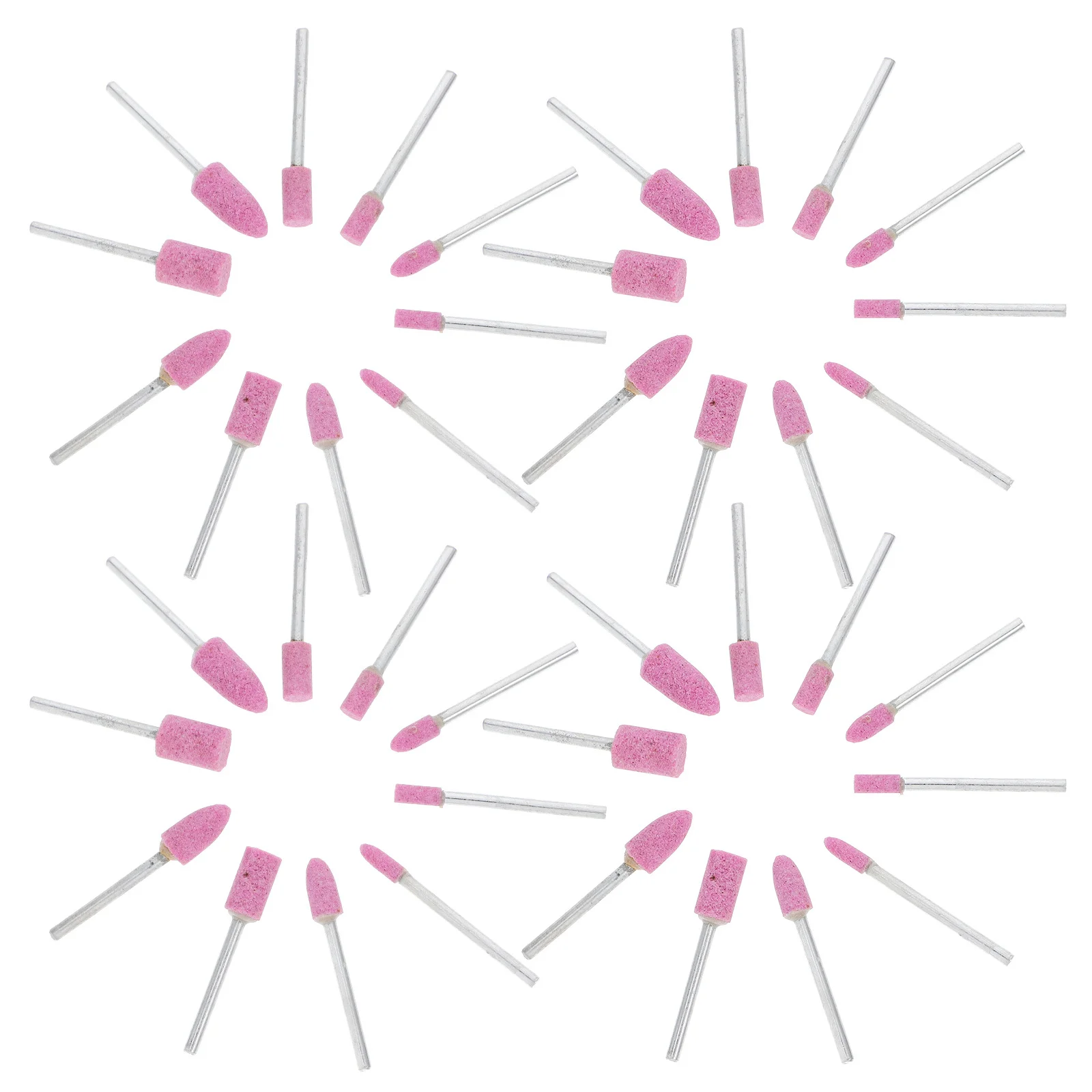 

100Pcs Red Corundum Abrasive Wheels Polishing Tool Set for Metal Stone Ceramics Detailed Shaping Finishing Sanding Bits