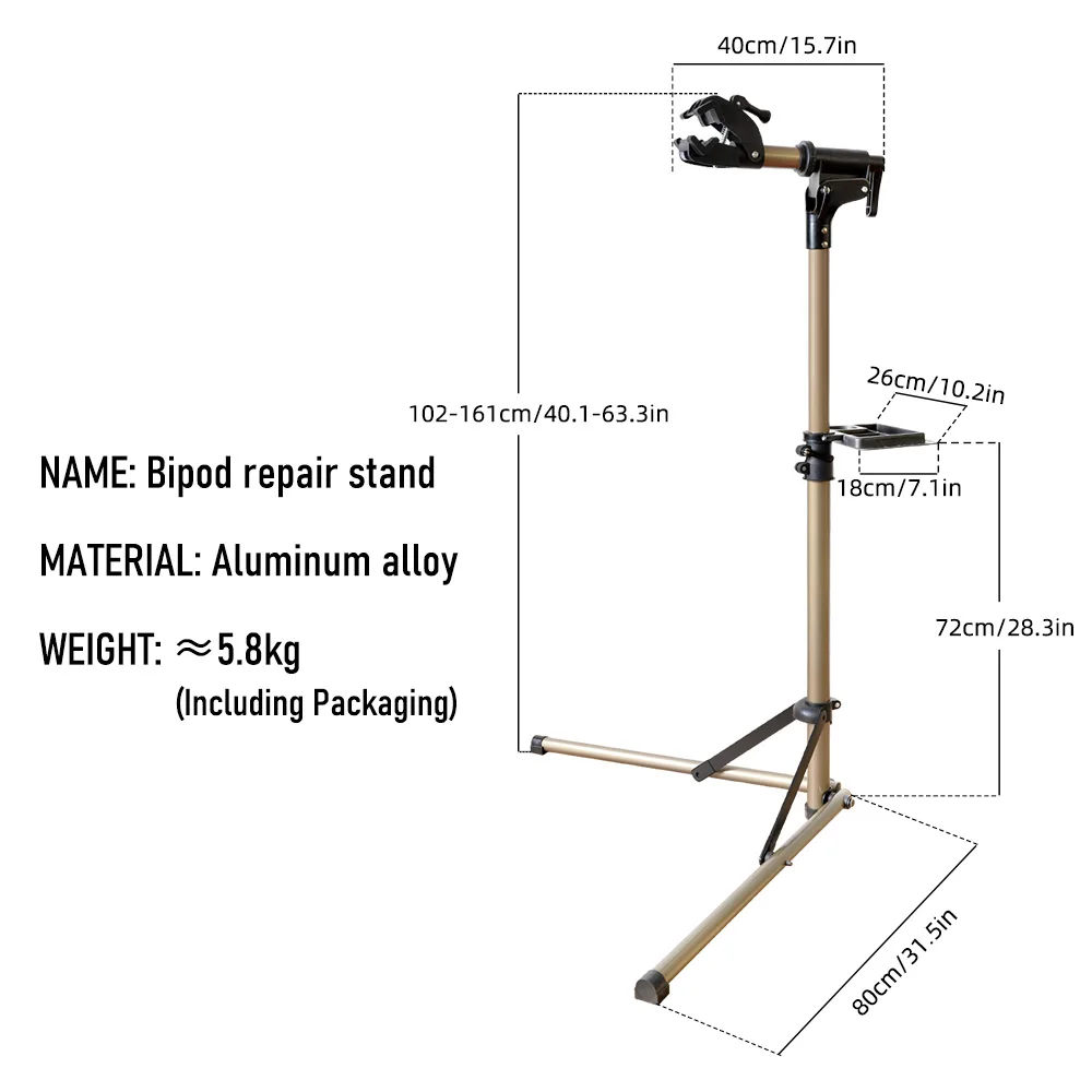 Bike Rack Holder Storage Bicycle Repair Stand Aluminum Alloy Bike Work Stand Professional Bicycle Repair Tools Adjustable Fold