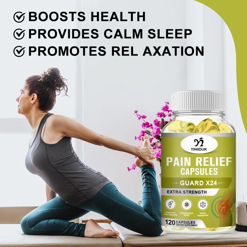 Organic Curcumin Capsules Relieve Pain Support Shoulder and Neck Joint Health Relieve Inflammation &Muscle Soreness