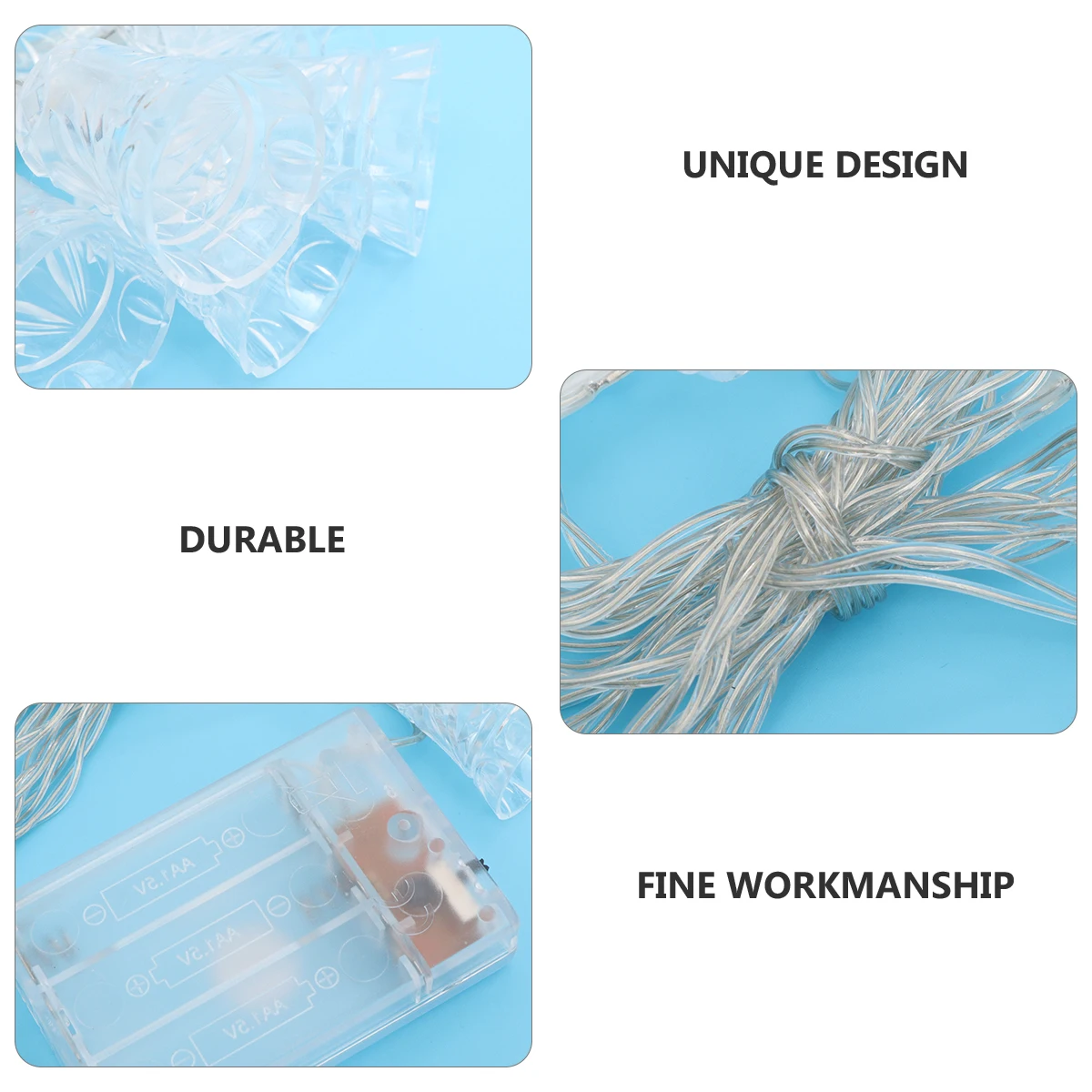 سلسلة أضواء جرس معلقة قلادة مادة صديقة للبيئة مساعد جيد تصميم المنزل أضواء قلادة الجرس #1