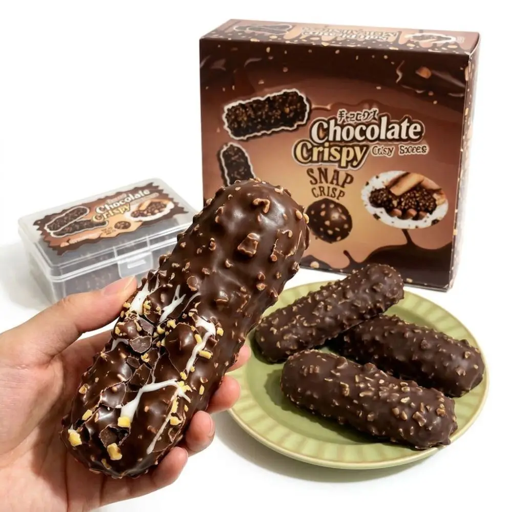 Chocolate Wax Cracking Squeeze Toy Crackable Texture Cream Crunchy Sound Ball Handmade Craft Crispy Feel Crispy Stress Balls