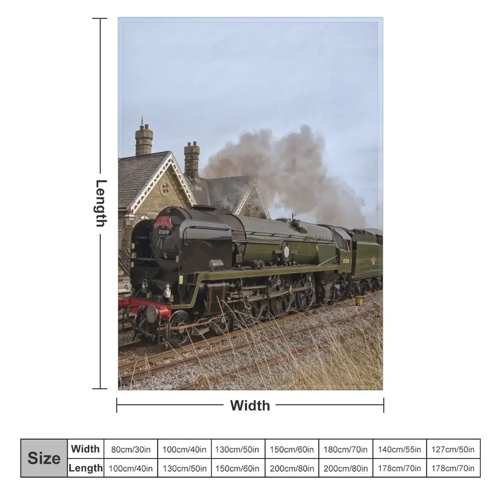 Steam train over Yorkshire moors Throw Blanket Sofa Throw Summer Beddings christmas gifts Blankets For Baby Blankets