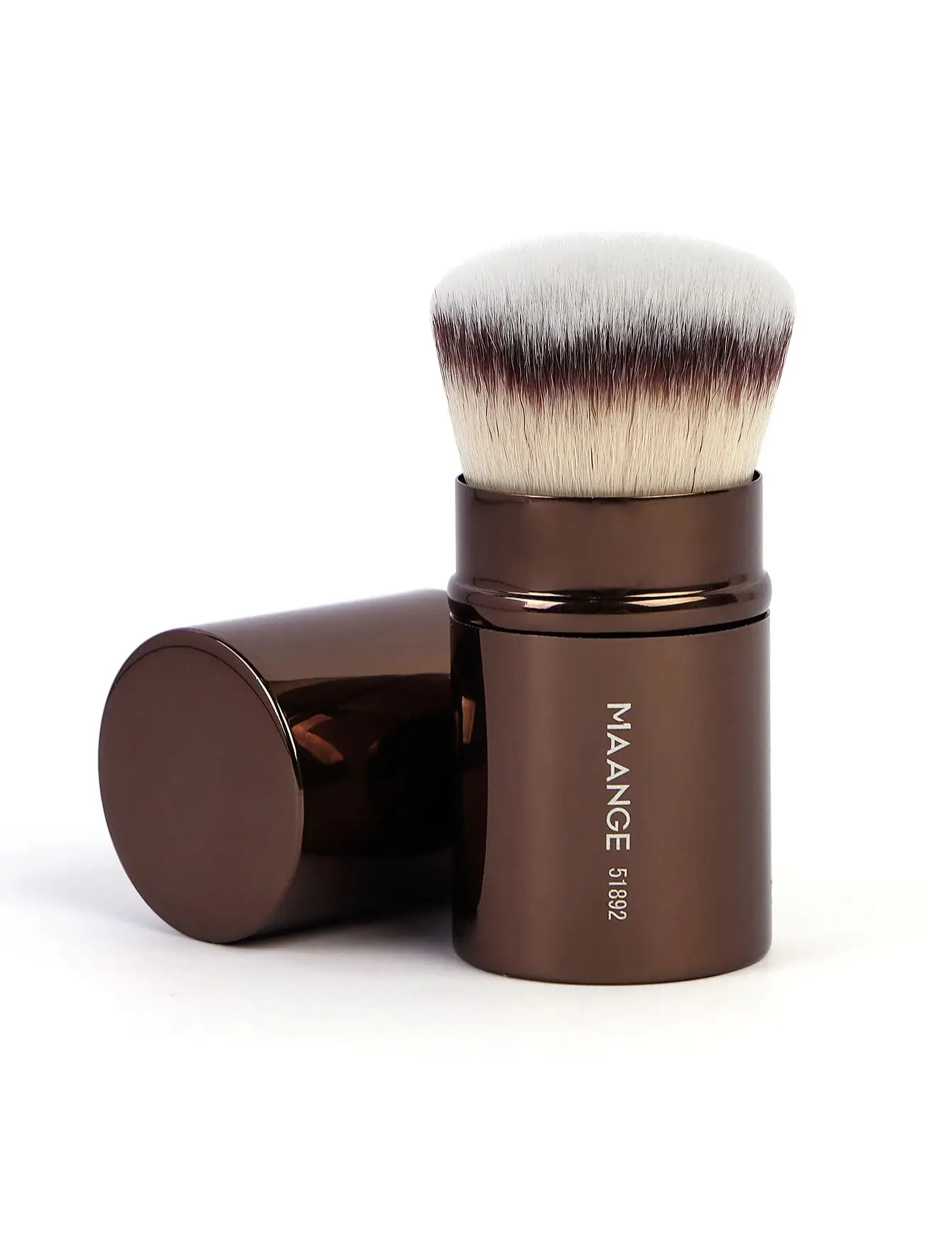 MAANGE 1 pièces pinceau à Blush rétractable Kabuki fond de teint brosse doux Dense poudre Contour pinceaux de maquillage Portable maquillage outil de beauté