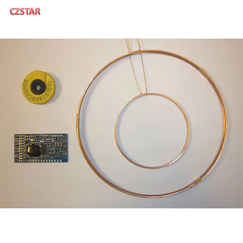 Czstar 134.2kHz ISO11784/85 FDX-B long range 50cm rfid reader Animal Tag Ear Tag glass tag Moulde UART microchip pet scanner