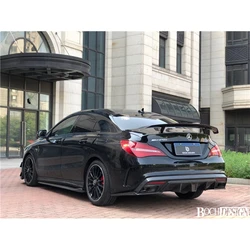 GT Spoiler Wing Lid For Mercedes - Benz CLA CLASS W117 CLA45 Carbon Fiber / FRP Rear Trunk Spoiler 2013 2014 2015 2016