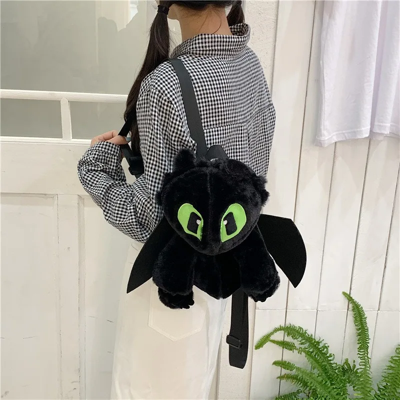 Mochila de Peluche de Dibujos Animados de Chimuelo, Mochila de Moda Personalizada, Regalo Kawaii para Niños
