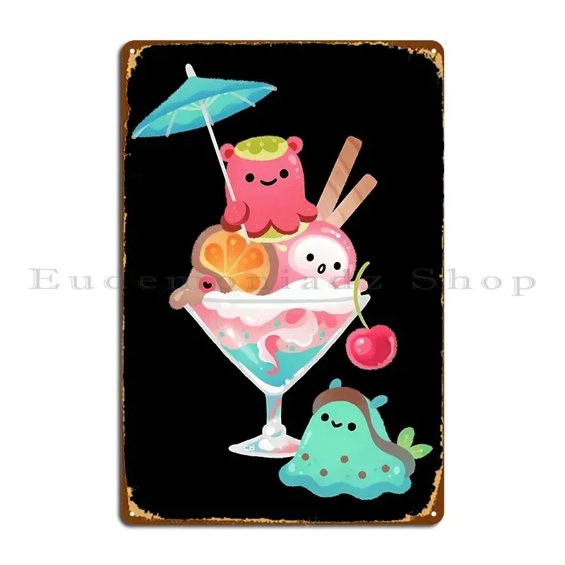 Mollusk Cocktail Metal Plaque Poster Funny Custom Wall Cave Decoration Kitchen Tin Sign Poster