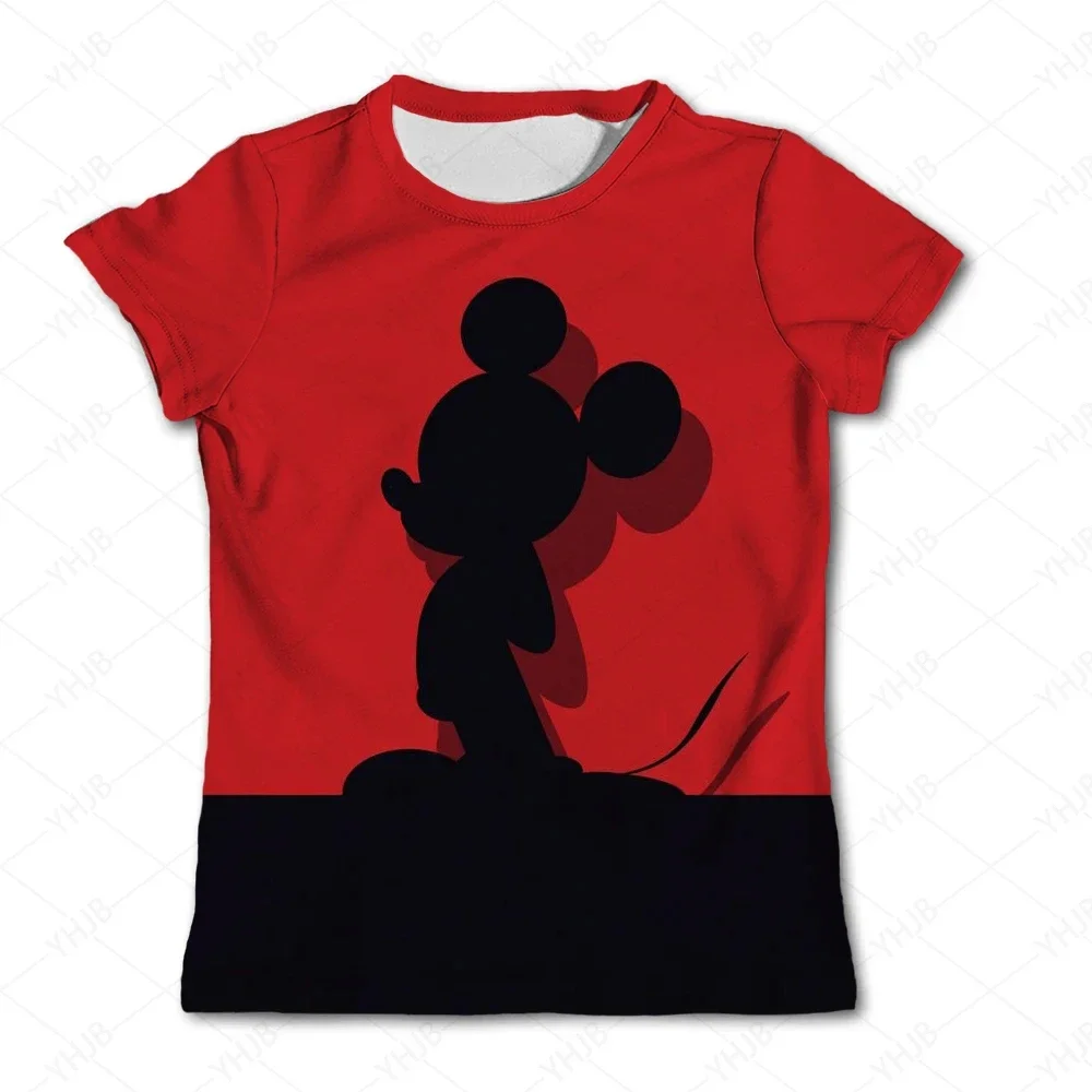 

Mickey Mouse Tshirt Kids Cartoon Baby Kids Boys Girls Children Mickey Mouse Short Sleeve Clothing Kawaii Minnie Print Tee