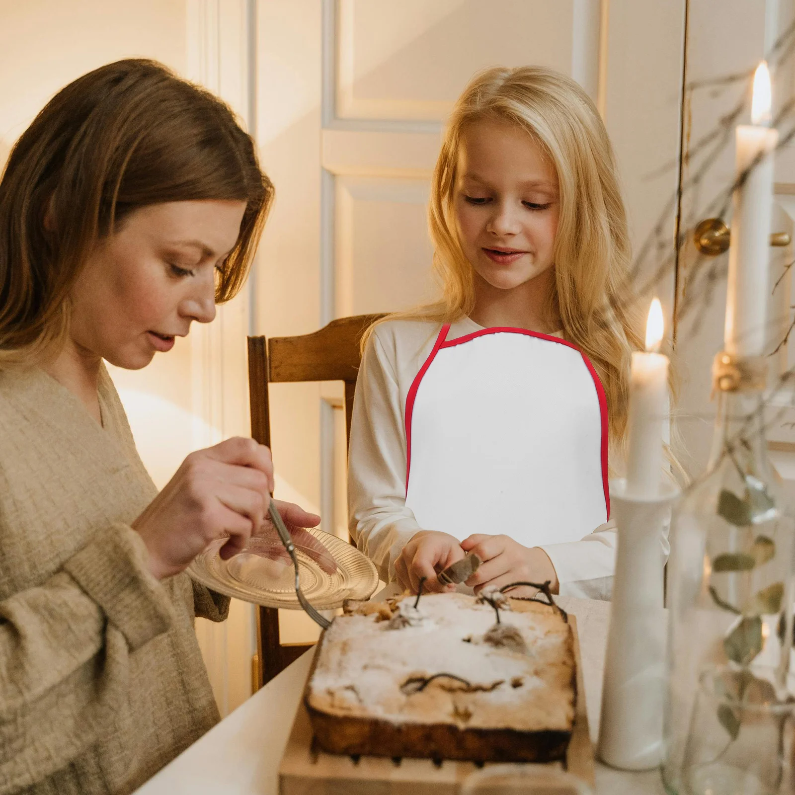 

Childrens Apron for Cooking Kids Baking Aprons Machine Washable Lightweight Comfortable Protection for Drawing Frying Activities