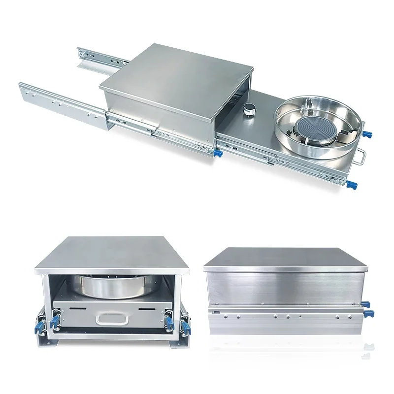 For RV pull-out sink 304 stainless steel electric pulse ignition gas stove RV external kitchen RV stove