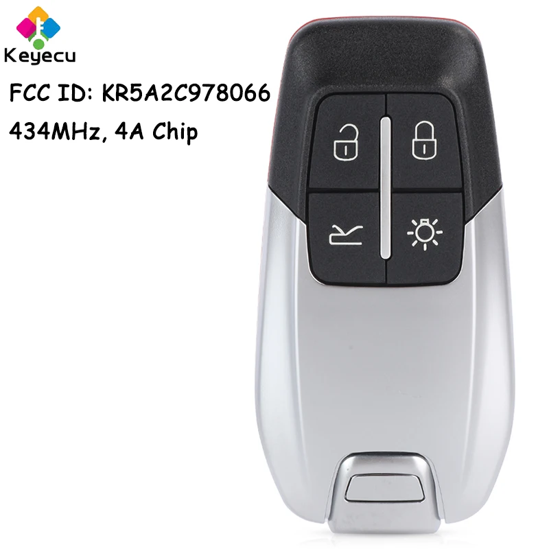 KEYECU KR5A2C978066 مفتاح السيارة الذكي عن بعد فوب 4 زر 434 ميجا هرتز 4A رقاقة لفيراري 458 588 488GTB LaFerrari 2014-2020 لا شعار #3
