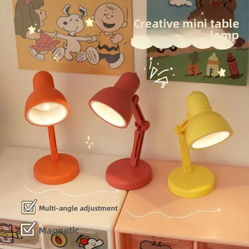 Lampada da tavolo a LED pieghevole NightMini lampada da libro con clip Home Room Luci notturne per computer Luce da libro da viaggio per occhi Elettrodomestico