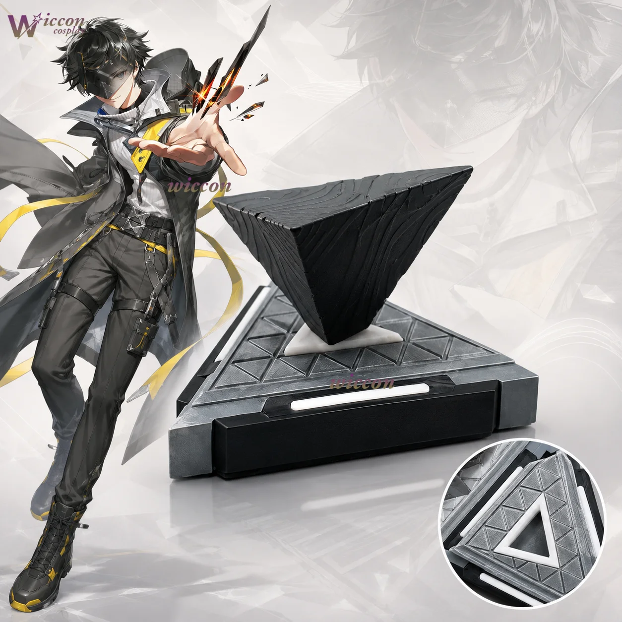 Ani Cos Arknights Endfield - Adorno de exhibición de disco de la Piedra del Pacto de Origen, creación de fanáticos, accesorio periférico, disfraz de Halloween