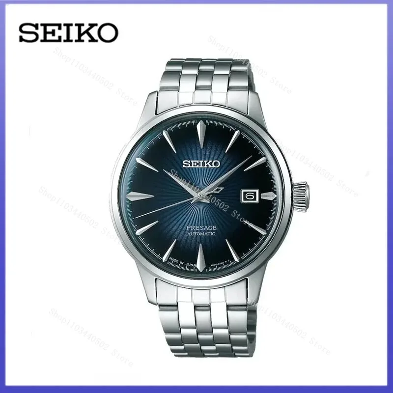 New SEIKO Presage Men\'s Automatic Machinery Japanese Stainless Steel Fashion Business Leisure Quartz Watch