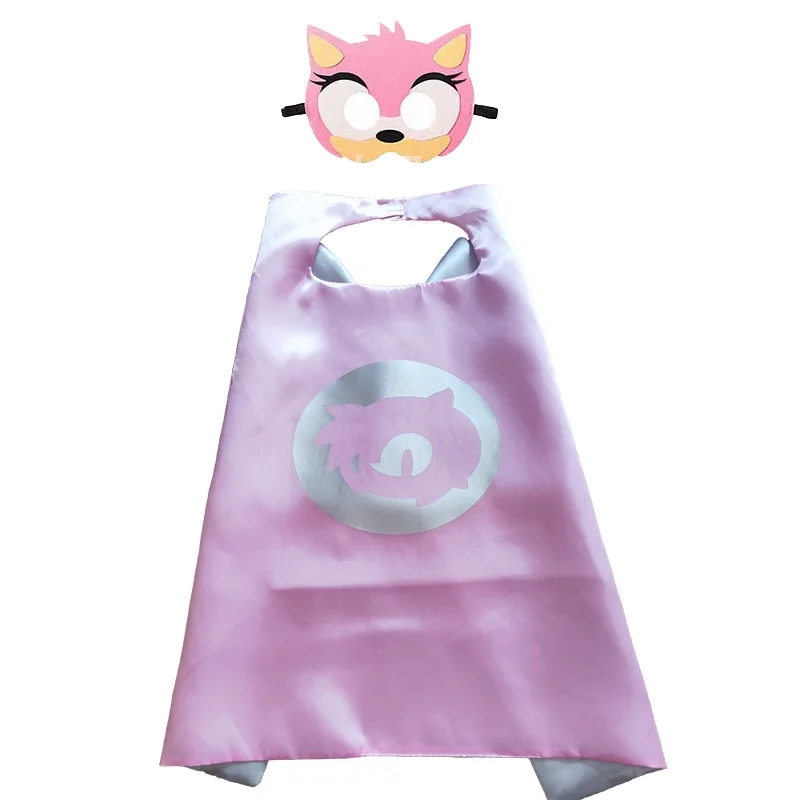 2026 Anime The Hedgehogs Maschera Mantello Mantello Cosplay per bambini Costume di compleanno Abbigliamento Mantello e mantello Performance